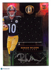 2024 Panini Gold Standard Roman Wilson Autograph Rookie RC #261 Steelers