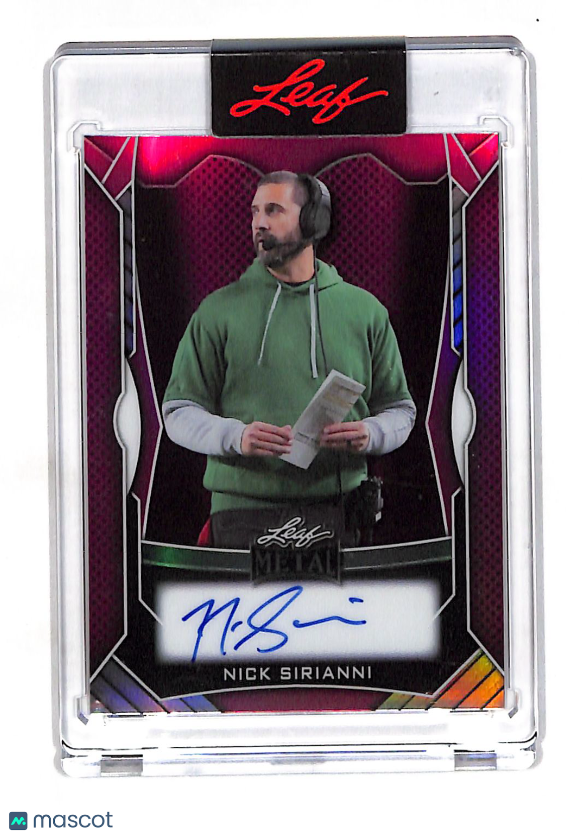 2025 Leaf Metal Nick Sirianni Pink Autograph /30 #MA-NS1 Philadelphia Eagles