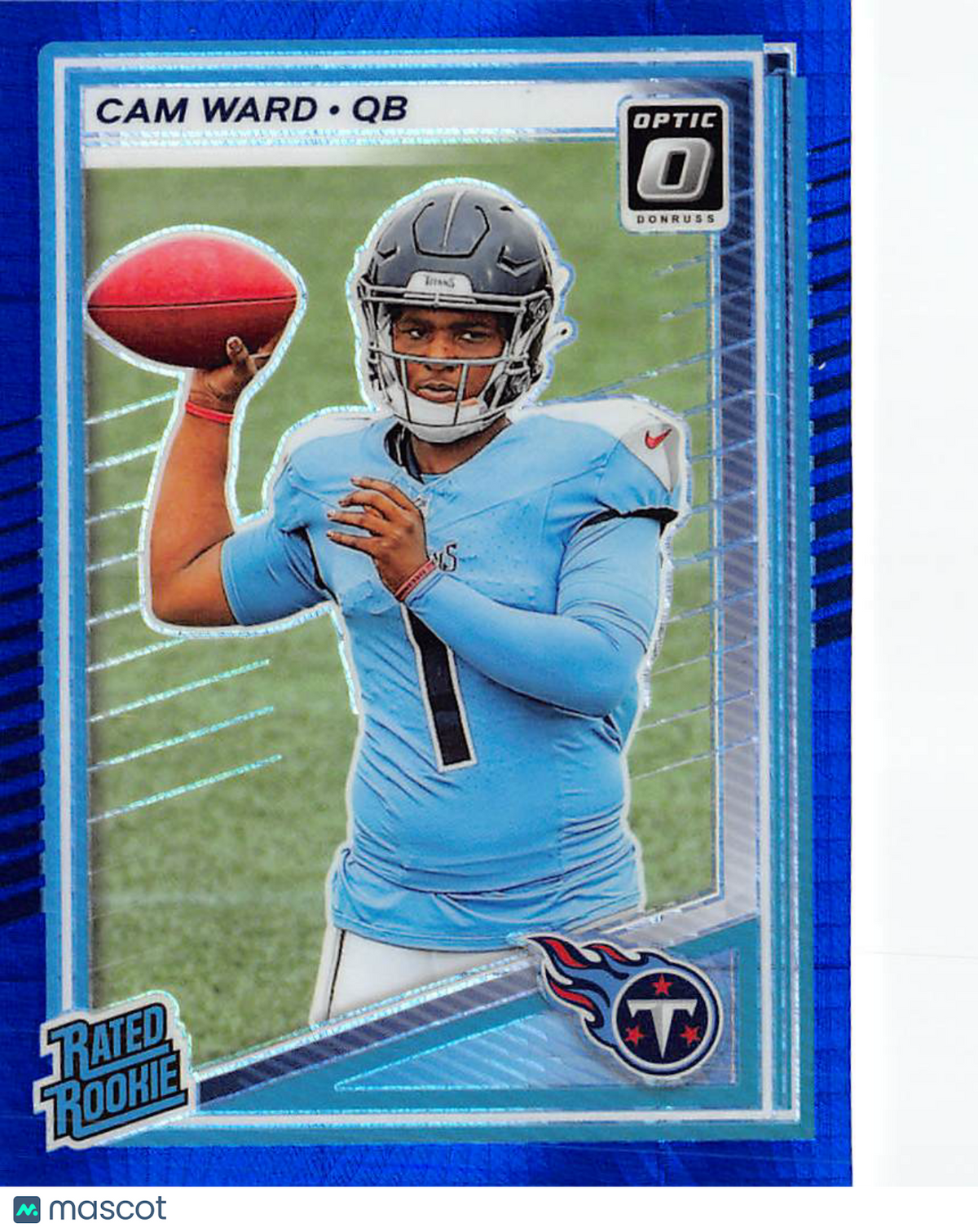 2025 Panini Donruss Optic Football Cam Ward Blue Rookie #293 Tennessee Titans