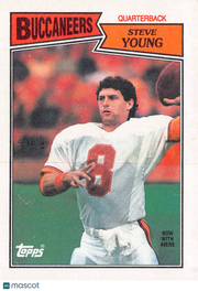 1987 Topps Steve Young #384 Tampa Bay Buccaneers San Francisco 49ers
