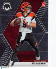 2020 Panini Mosaic Football Joe Burrow Rookie RC #201 Cincinnati Bengals