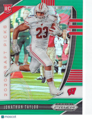 2020 Panini Prizm Draft Picks Jonathan Taylor Green Rookie RC #106 Wisconsin