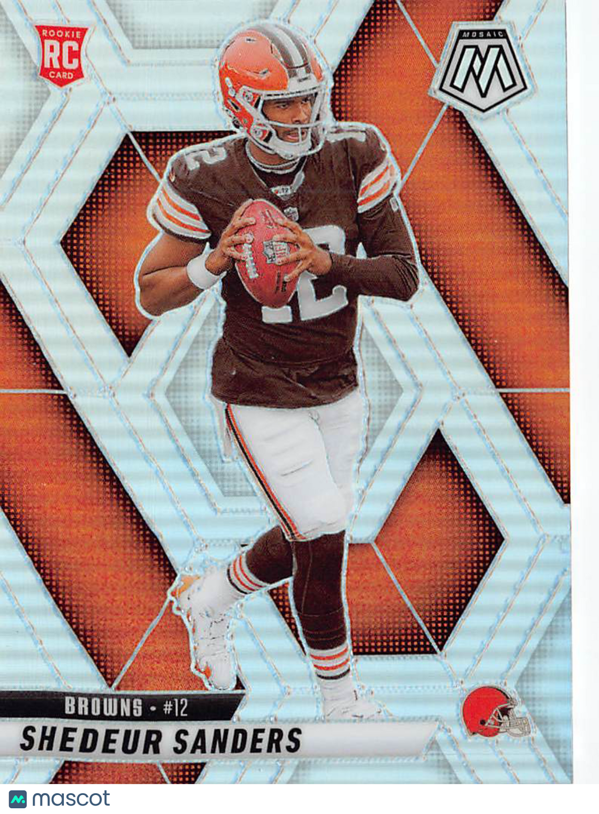 2025 Panini Mosaic Football Shedeur Sanders Silver Rookie RC #302 Browns