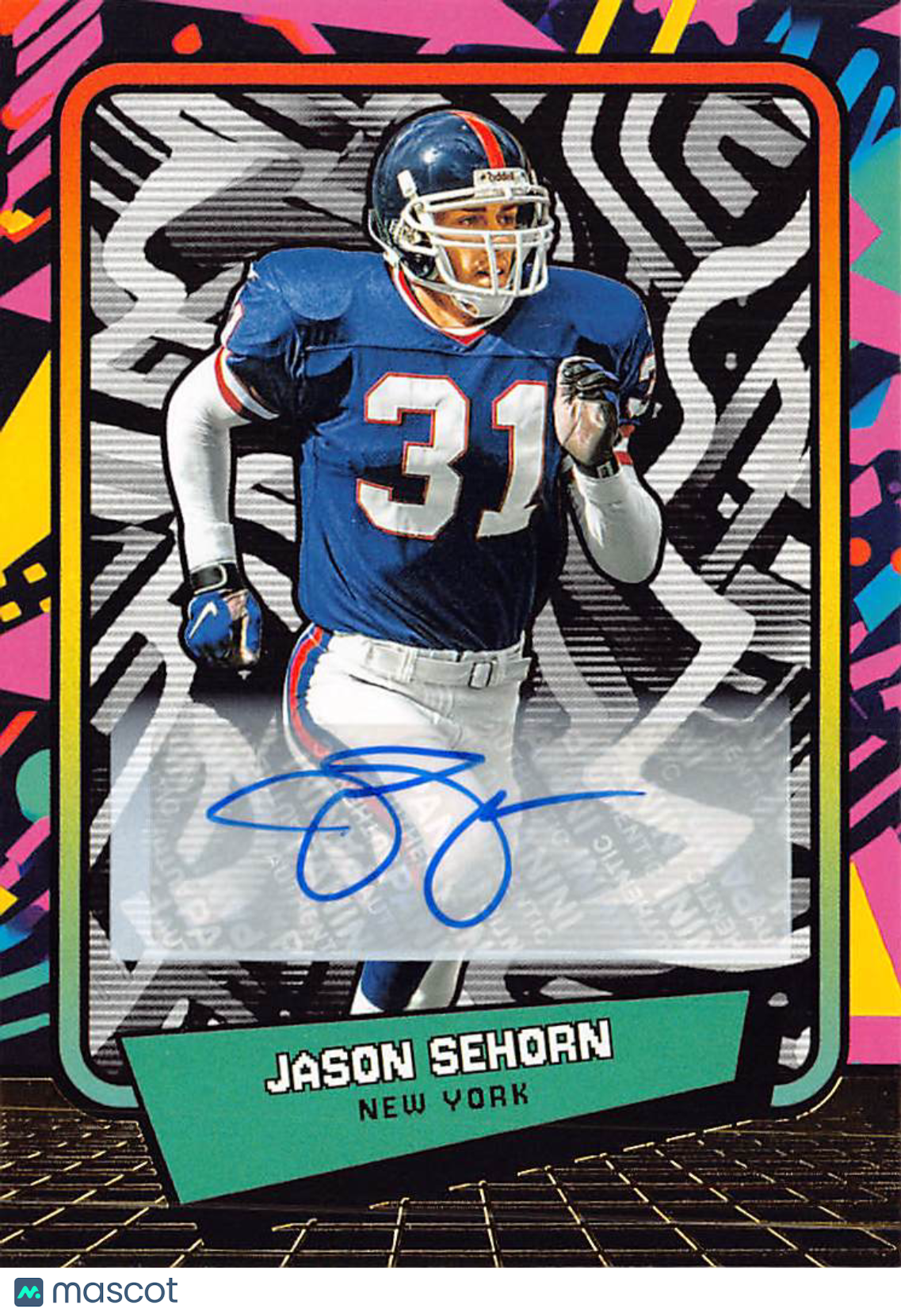 2026 Panini 90s Pop Culture Box Set Jason Sehorn Autograph #57 New York Giants