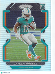 2021 Panini Prizm Football Jaylen Waddle Silver Rookie RC #338 Miami Dolphins