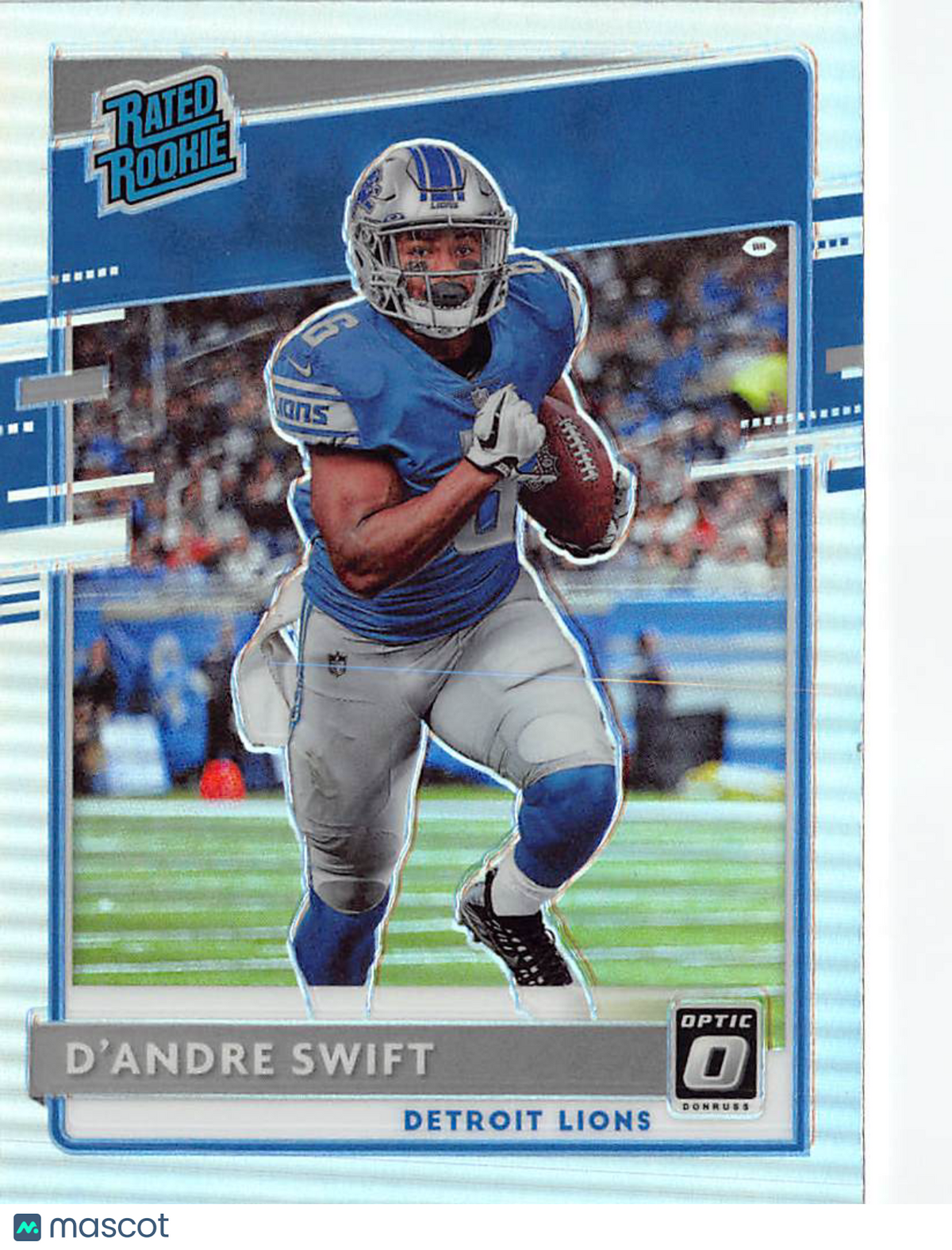 2020 Panini Donruss Optic Football D'Andre Swift Holo Rookie #159 Detroit Lions