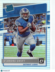 2020 Panini Donruss Optic Football D'Andre Swift Holo Rookie #159 Detroit Lions