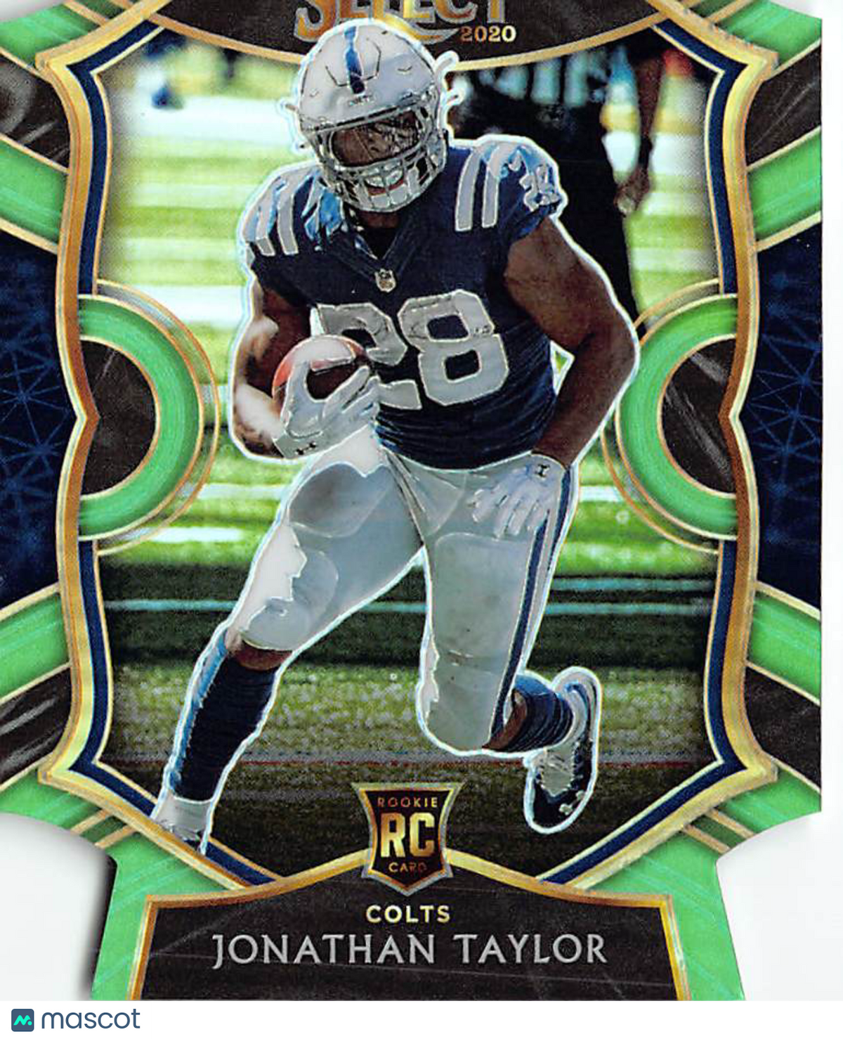 2021 Panini Select Jonathan Taylor Green Die-Cut Rookie RC Indianapolis Colts
