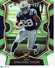 2021 Panini Select Jonathan Taylor Green Die-Cut Rookie RC Indianapolis Colts