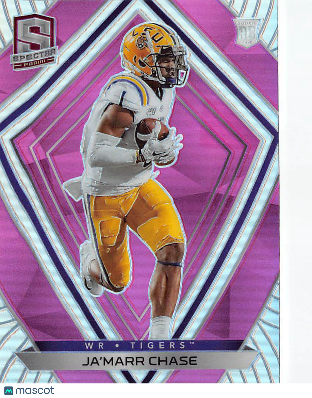 2021 Panini Chronicles Spectra Draft Picks Ja'Marr Chase Pink Rookie RC #283 LSU