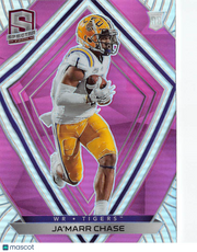 2021 Panini Chronicles Spectra Draft Picks Ja'Marr Chase Pink Rookie RC #283 LSU