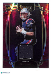 2022 Panini Select Mac Jones Red Patch Rookie RC #RSW-MJO New England Patriots