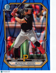 2026 Bowman Chrome Konnor Griffin Blue RayWave /150 #BCP-92 Pittsburgh Pirates