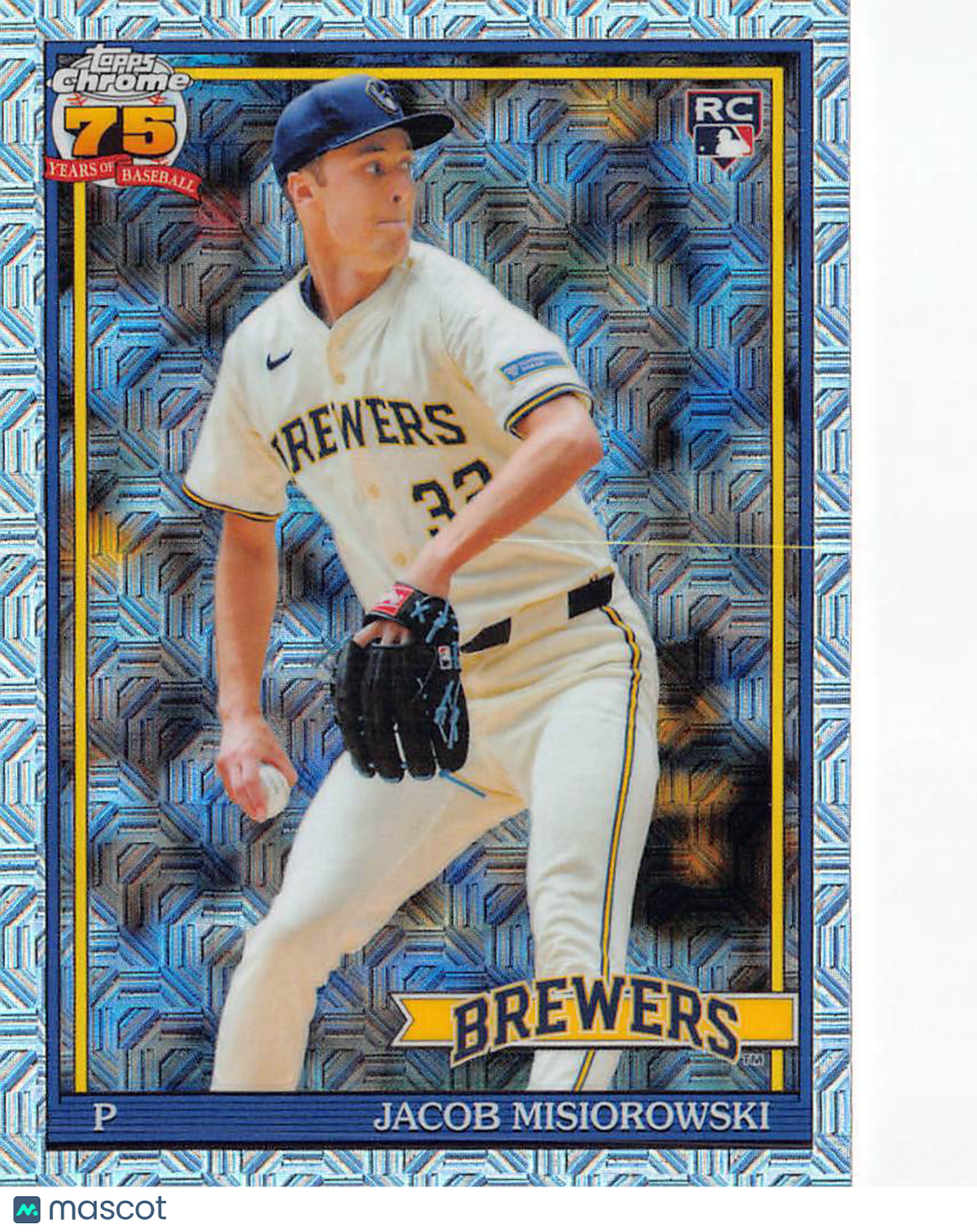 2026 Topps Chrome Jacob Misiorowski Mojo Refractor Rookie RC #91C-54 Brewers