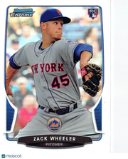 2013 Bowman Chrome Zack Wheeler Refractor Rookie RC #20 New York Mets