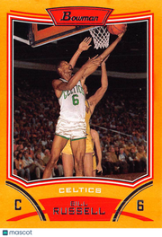 2008-09 Bowman Bill Russell Orange /299 #106 Boston Celtics