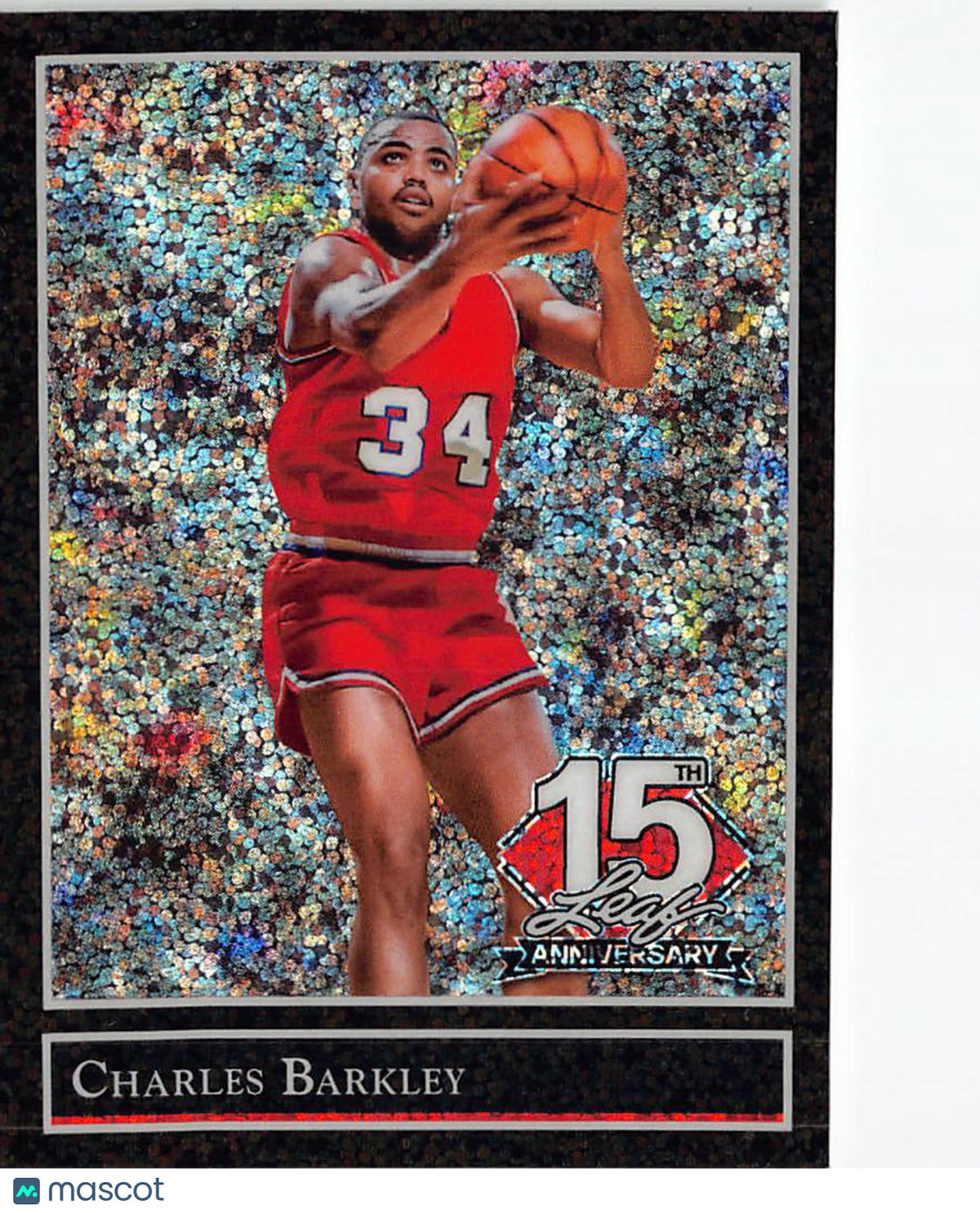 2025-26 Leaf 15th Anniversary Charles Barkley Gold Shimmer /2 #92B-30