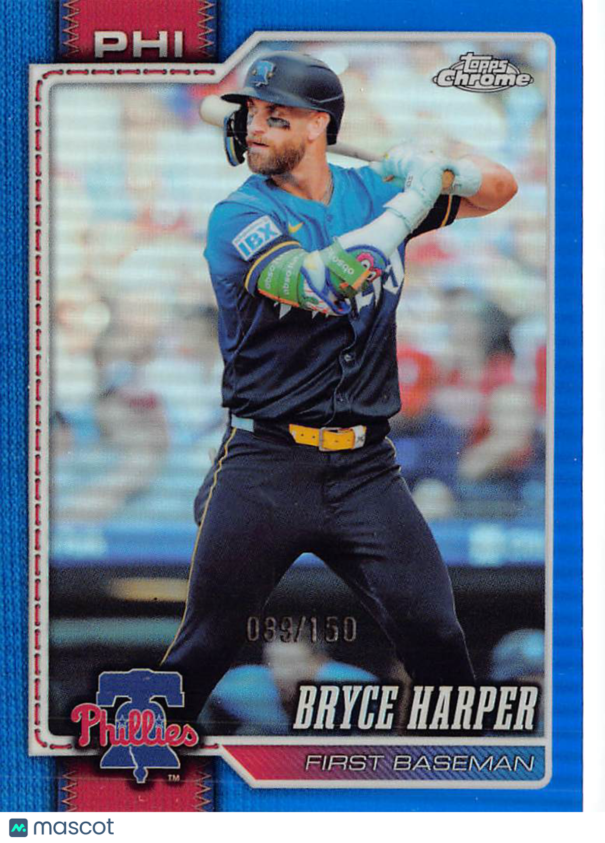 2026 Topps Chrome Bryce Harper Blue /150 #244 Philadelphia Phillies