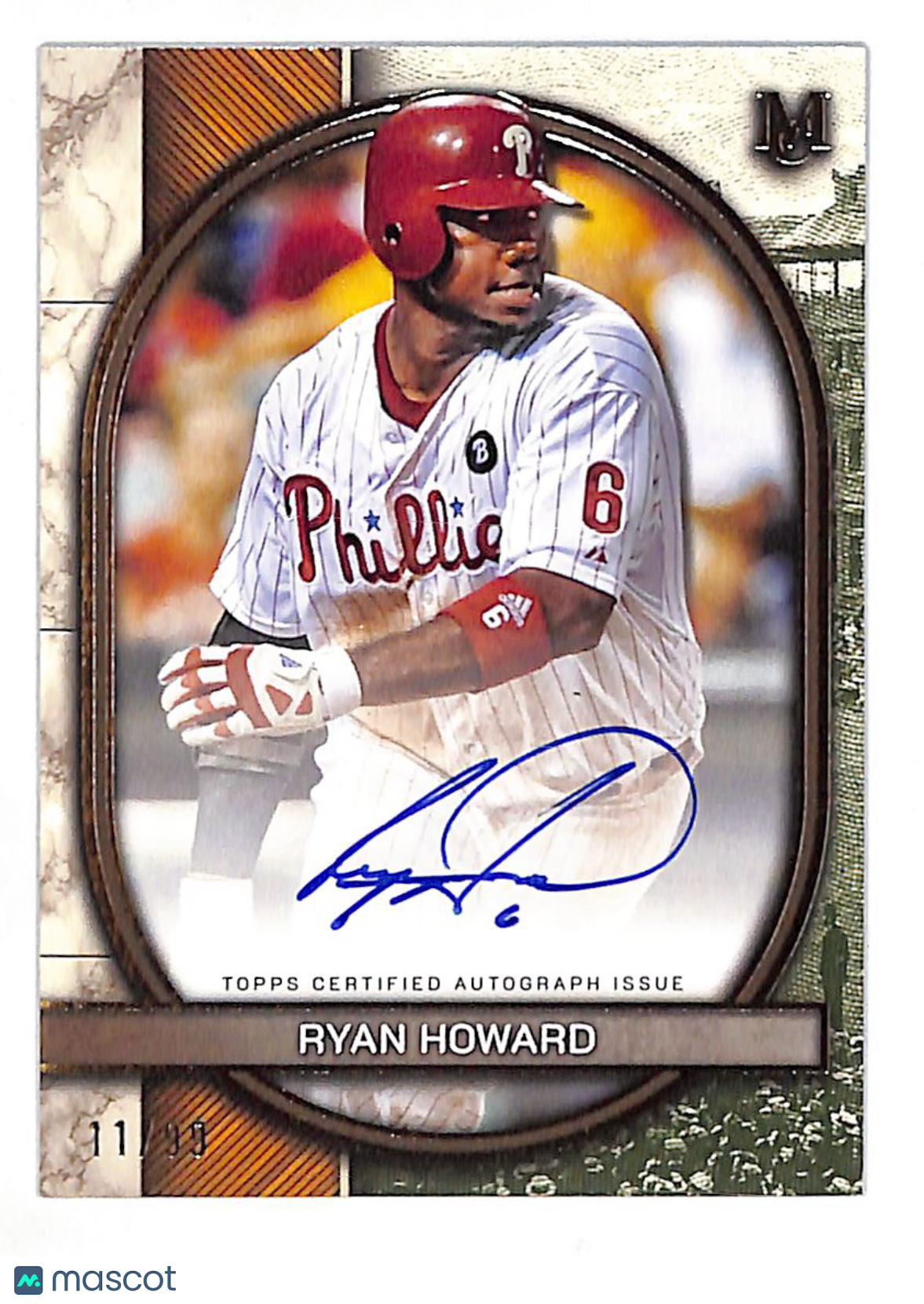 2025 Topps Museum Collection Ryan Howard Autograph /99 #AA-RH Phillies