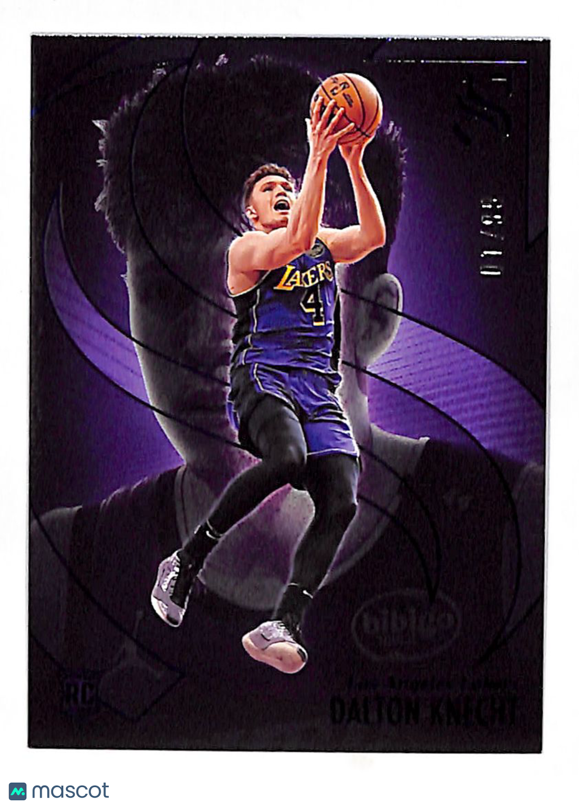 2024-25 Panini Silhouette Basketball Dalton Knecht Purple /99 #90 Lakers