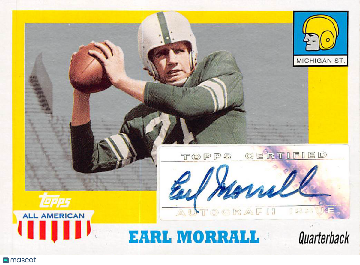 2005 Topps All American Earl Morrall Autograph #A-EM Michigan State Spartans