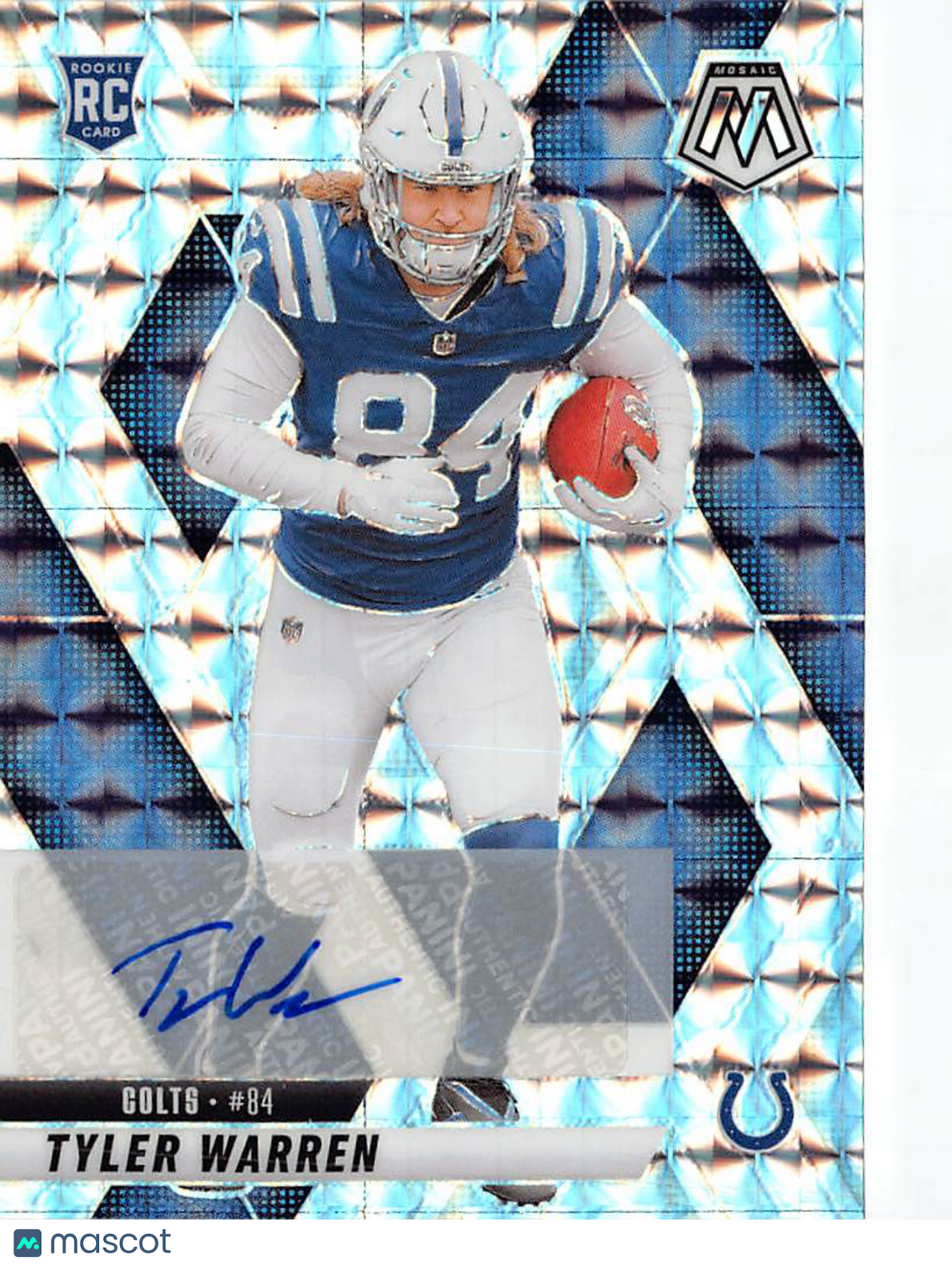 2025 Panini Mosaic Tyler Warren Rookie RC #354 Indianapolis Colts