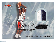 2001 Fleer Feel the Game Steve Francis Patch Game-Worn Jersey Rockets