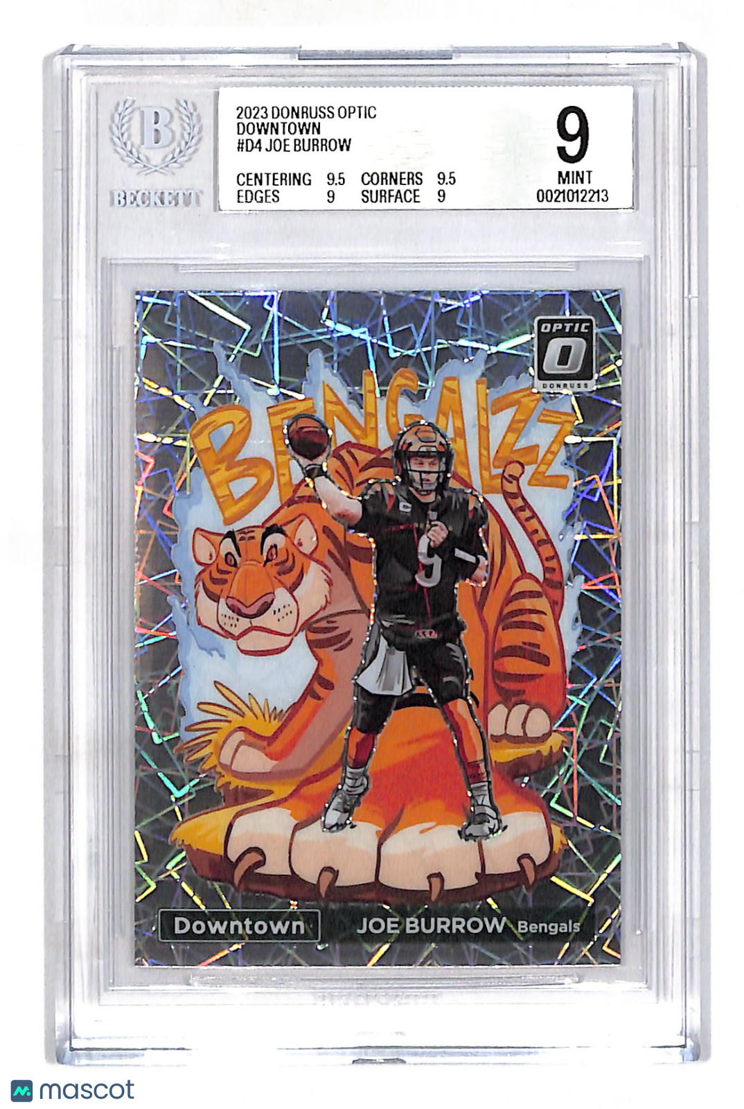 2023 Panini Donruss Optic Joe Burrow Downtown #D-4 BGS 9 Cincinnati Bengals