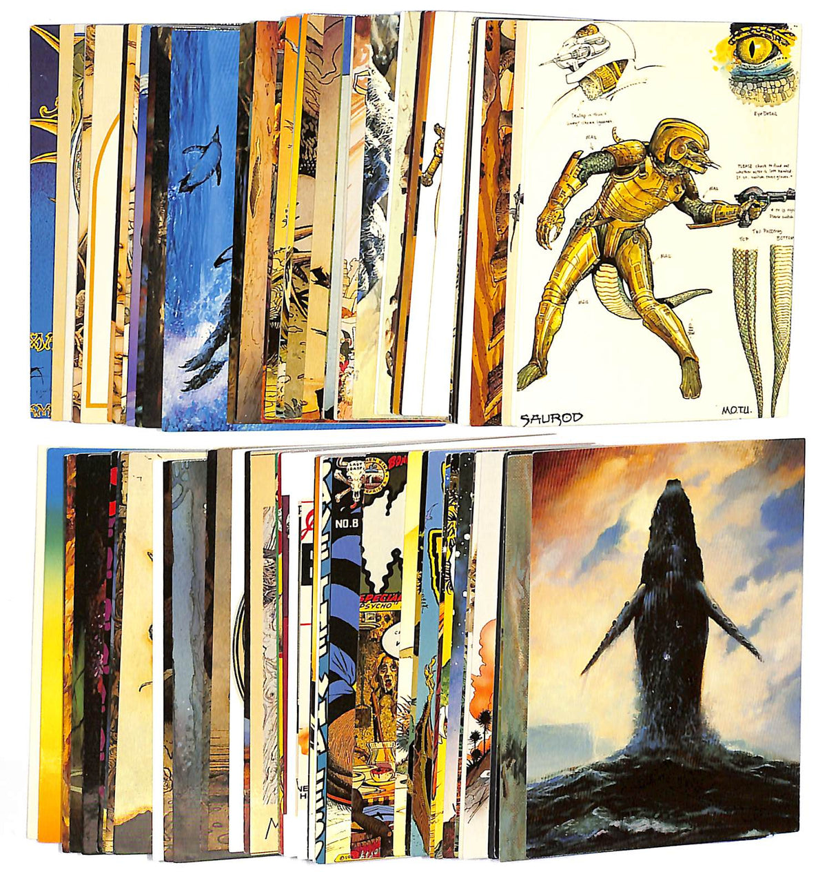 1993 Lost Worlds William Stout Collector Cards By Comic Images Complete Set #1-90