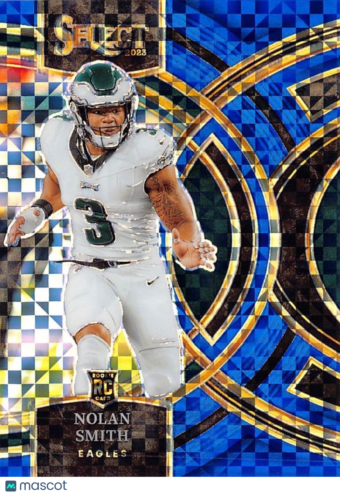 2024 Panini Select Nolan Smith Blue Checkerboard /149 Rookie RC #108 Eagles