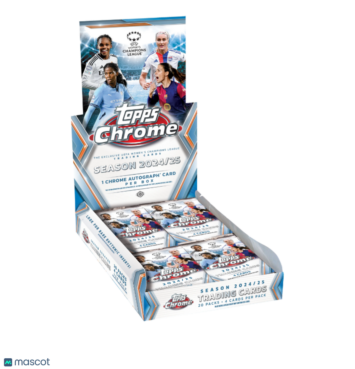 2024-25 Topps UEFA Women's Champions League Chrome Soccer Hobby Box