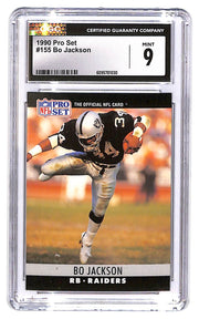 1990 Bo Jackson Pro Set - #155 CGC Mint 9
