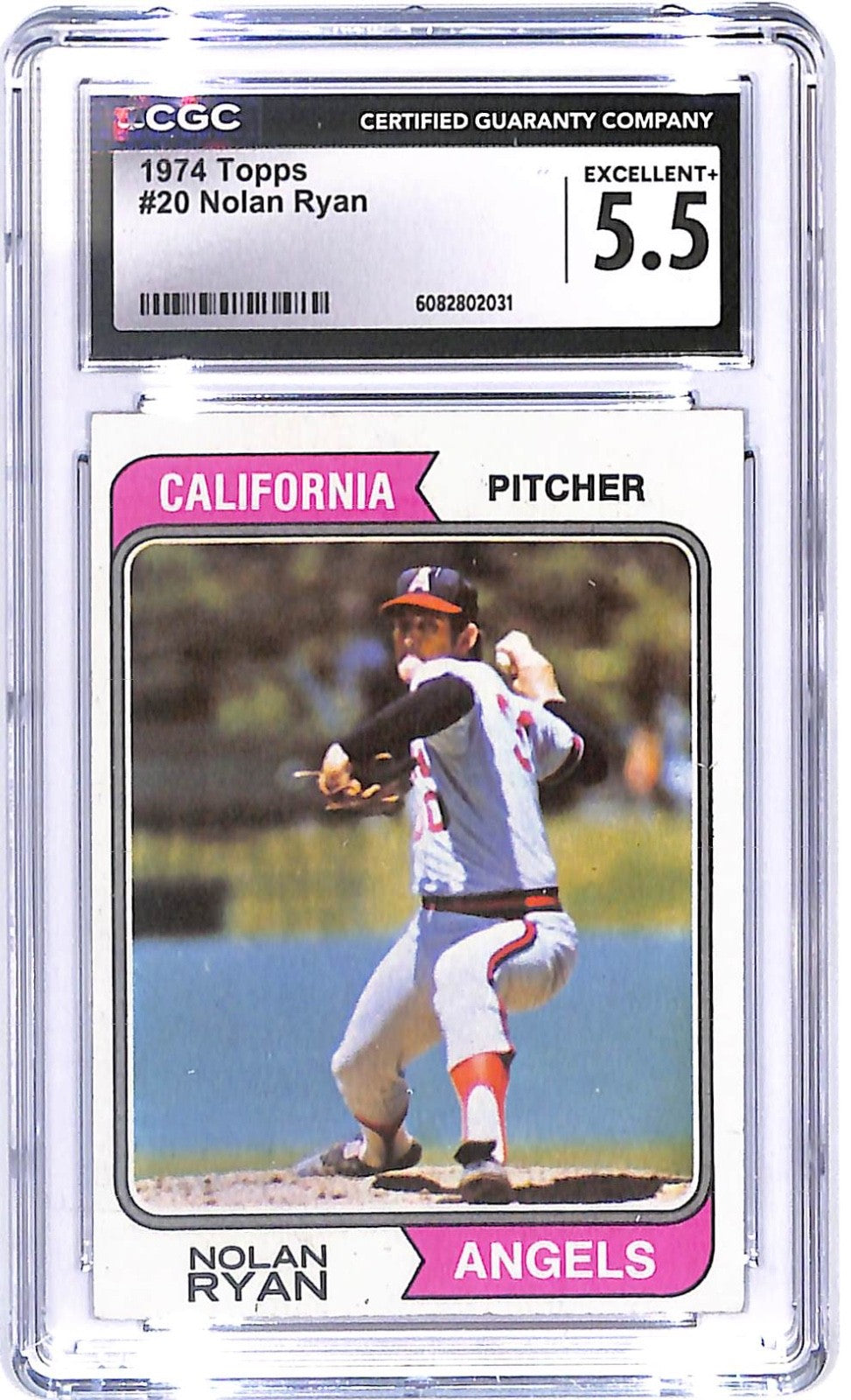 1974 Nolan Ryan Topps #20 CGC Excellent 5.5