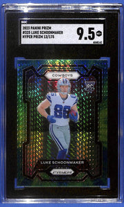 2023 Luke Schoomaker Panini Prizm #325 Hyper Prizm (RC) #12/175 SGC 9.5