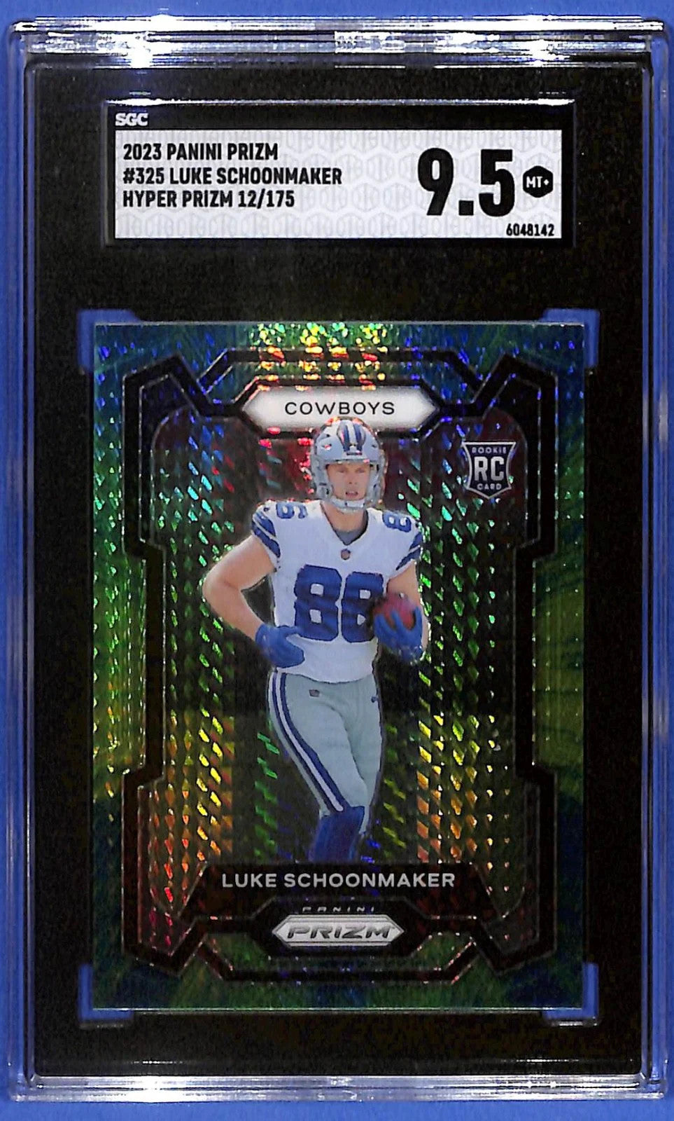 2023 Luke Schoomaker Panini Prizm #325 Hyper Prizm (RC) #12/175 SGC 9.5