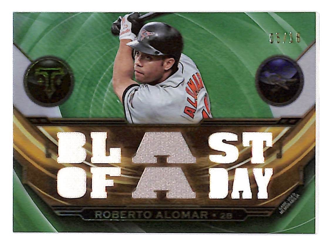 2019 Roberto Alomar Topps Triple Threads Relic Emerald - TTR-RA #5/18