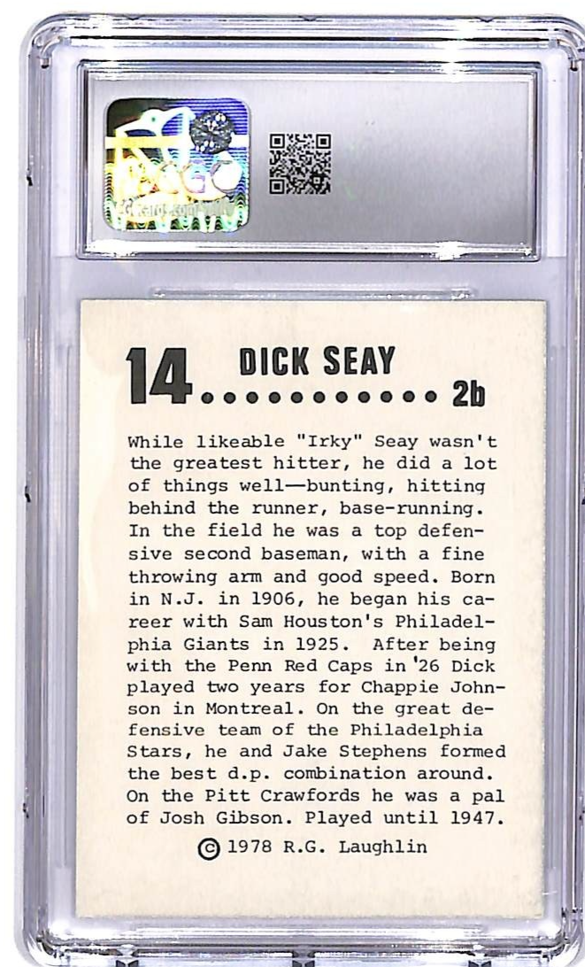 1978 Laughlin Long Ago Black Stars CGC 7 Dick Seay #14