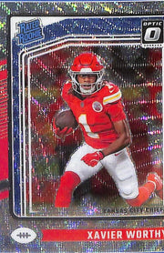 2024 Donruss Optic Xavier Worthy Rated Rookie RC Wave /300 #300 Chiefs