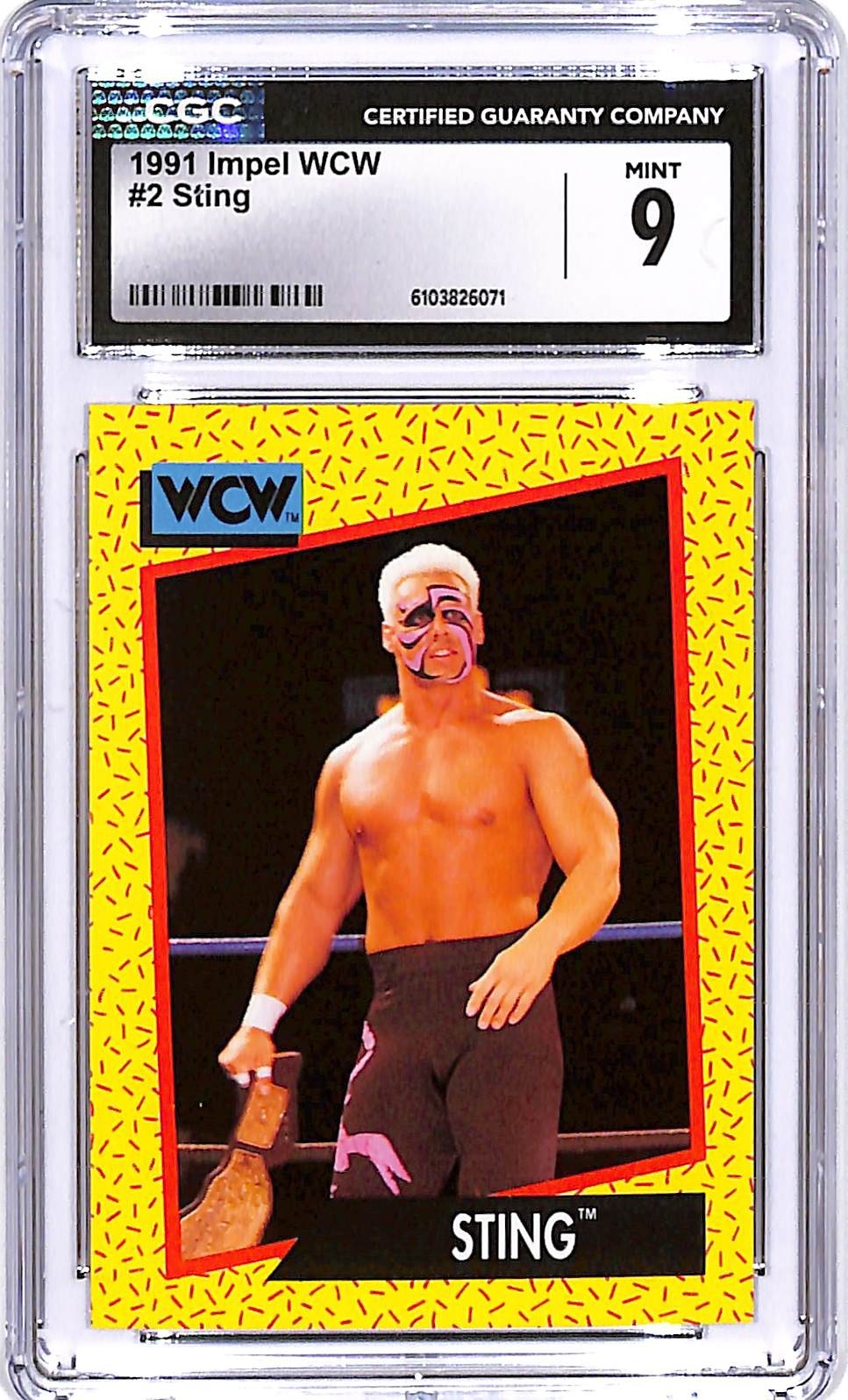 1991 Impel WCW Sting CGC 9 #2