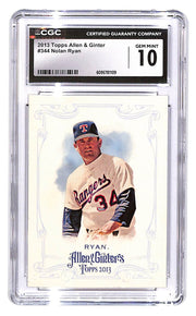 2013 Nolan Ryan Topps Allen and Ginter #344 CGC Gem Mint 10