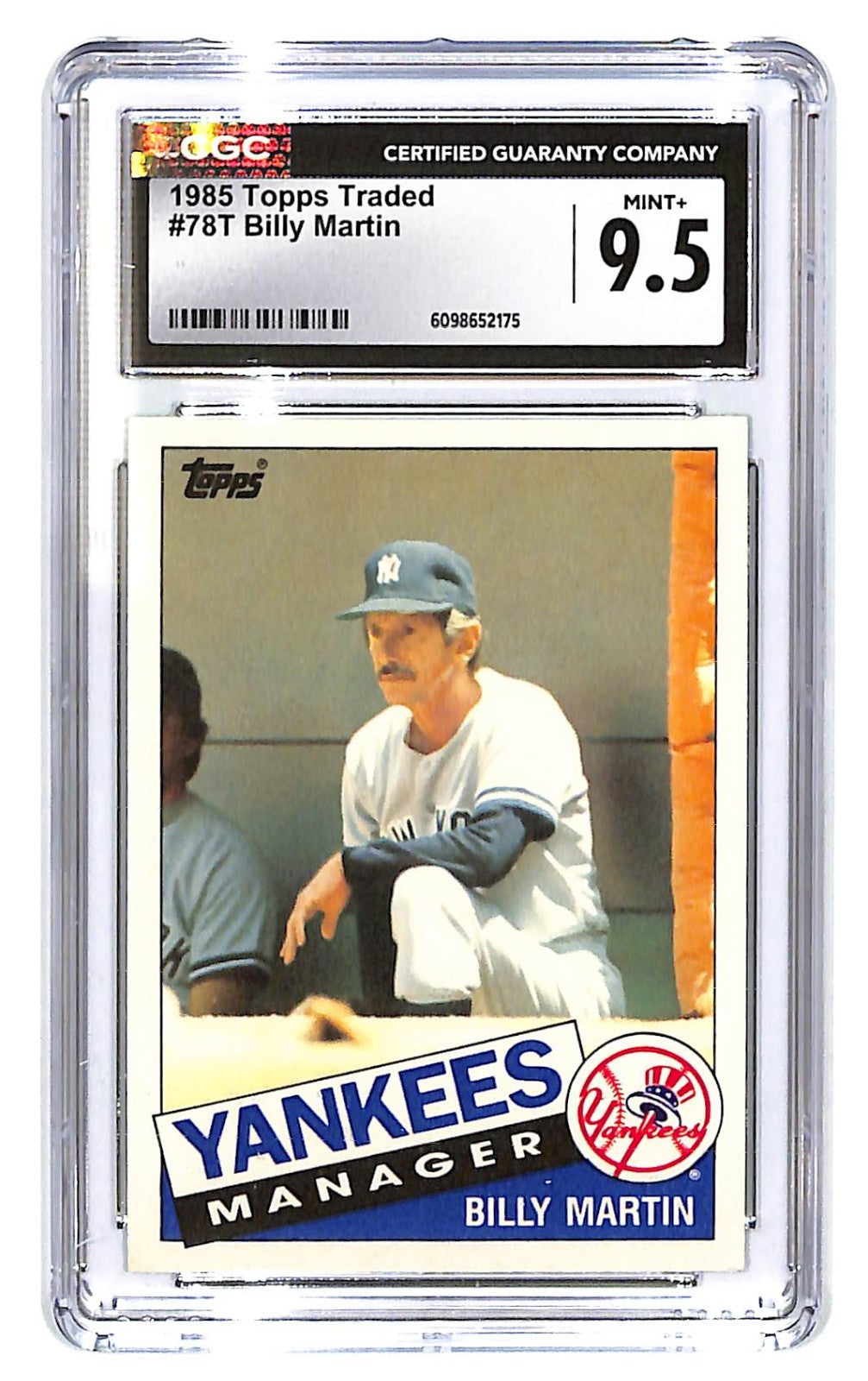 1985 Billy Martin Topps Traded - #78T CGC Mint Plus 9.5