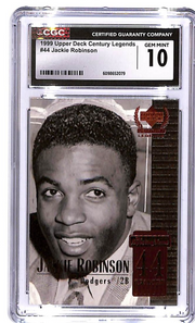 1999 Upper Deck Century Legends Jackie Robinson #44 CGC 10 Dodgers