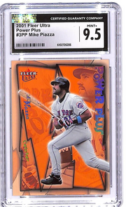 2001 Fleer Ultra Mike Piazza Power Plus #3PP CGC 9.5 Mets