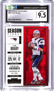 2017 Contenders Tom Brady #95 CGC 9.5 Patriots
