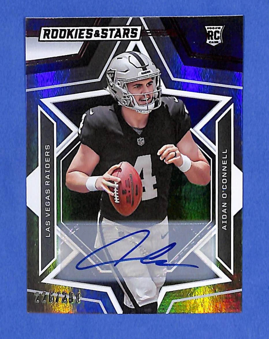 2023 Panini Rookies & Stars - Rookies Aidan O'Connell Auto #101 (RC) Raiders