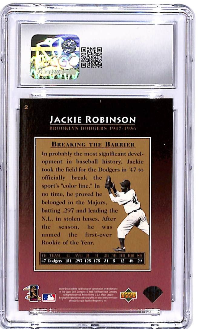 1997 Upper Deck Jackie Robinson #2 CGC 9.5 Dodgers