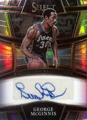 2022-23 Select George McGinnis Auto Autograph Silver 76ers