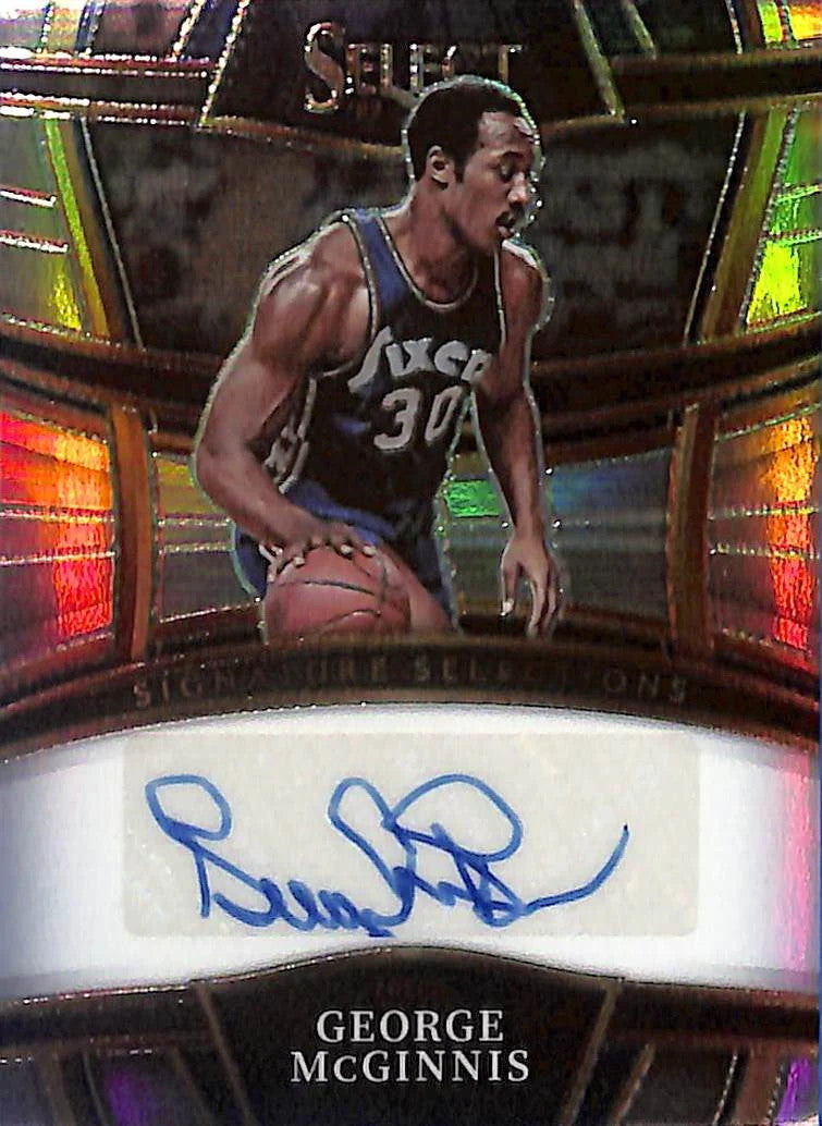 2022-23 Select George McGinnis Auto Autograph Silver 76ers