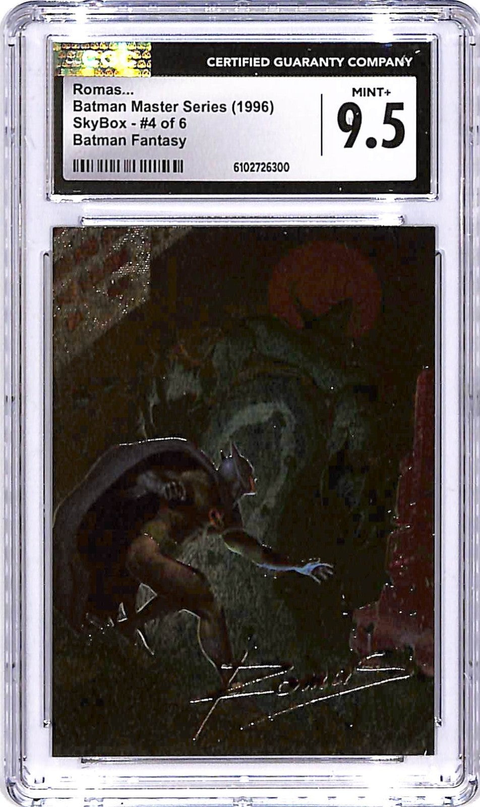 1996 SkyBox Batman Master Series Romas Batman Fantasy #4 CGC 9.5