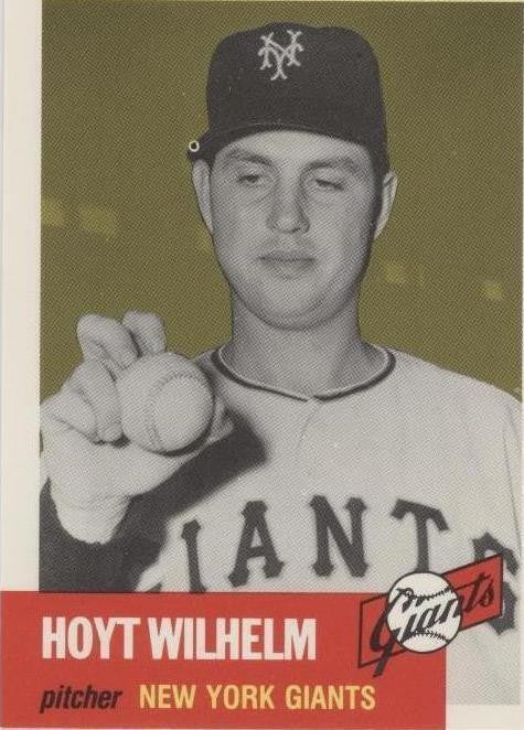 1991 Hoyt Wilhelm Topps Archives '53 AUTO - #312 CGC - JSA Authentic Auto 8